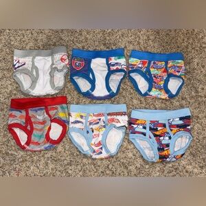 Hot Wheels Character Toddler Boy Briefs, 6 Pack Sizes 2T-3T

L
